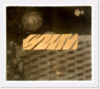 Jigiri - Gold Block * Jigiri &ndash; Gold Block&nbsp;&nbsp;(monotype, 42x48 cm) * 1427 x 1259 * (635KB)
