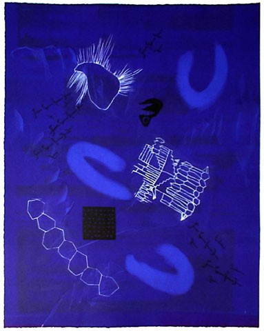 Den tysta planeten - IX Den tysta planeten - IX&nbsp;&nbsp;(monotype, 80x63 cm)