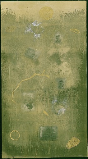 Temple Garden - I Temple Garden &ndash; I &nbsp;&nbsp;(monotype, 145x76 cm)