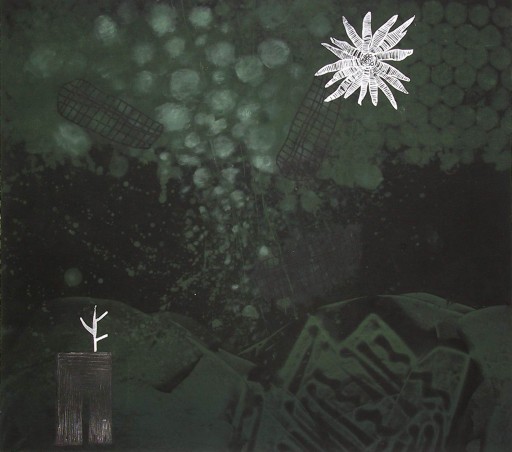 Time Crystal 11 <b>Time Crystal 11</b>&nbsp;&nbsp;(monotype, 65.5x73.5 cm)